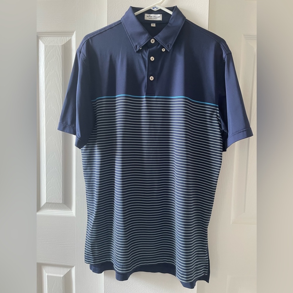 Peter Millar Summer Comfort Size Medium Golf Shirt - Picture 1 of 2